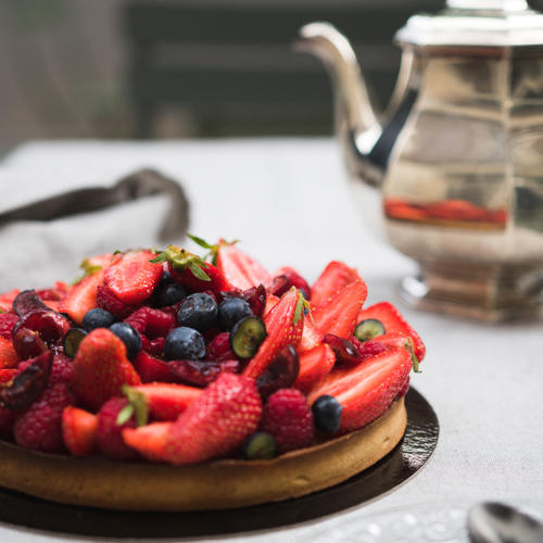 Tarte aux fruits rouges